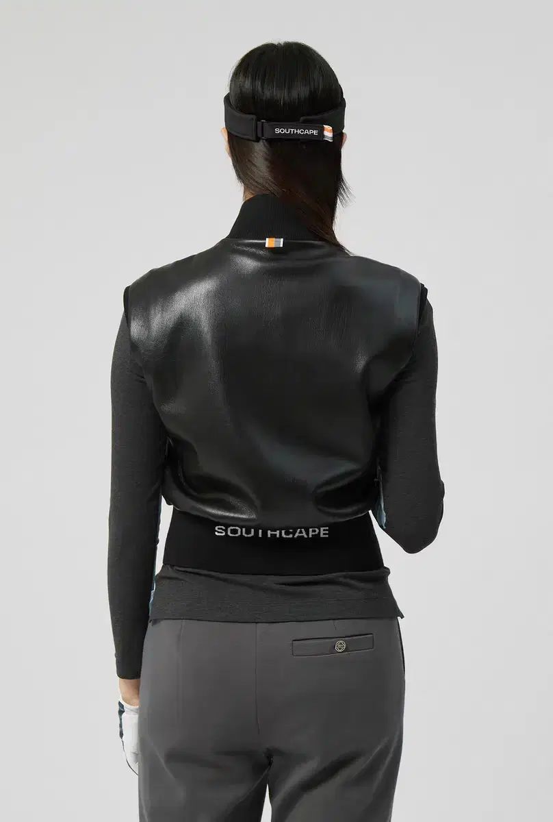 季節感 人気 レディースゴルフウェア SOUTHCAPE レザートップス ベスト 3 レディーストップス013