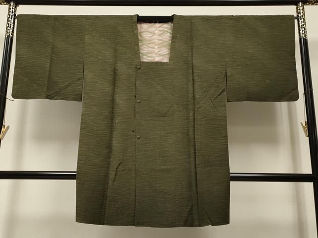 平和屋着物＃道行コート　ロング丈　手描き　舞花文　たたき染め　金彩　正絹　逸品　BAAU0002gt 平和屋着物＃道行コート ロング丈 手描き 舞花文 たたき染め 金彩 正絹