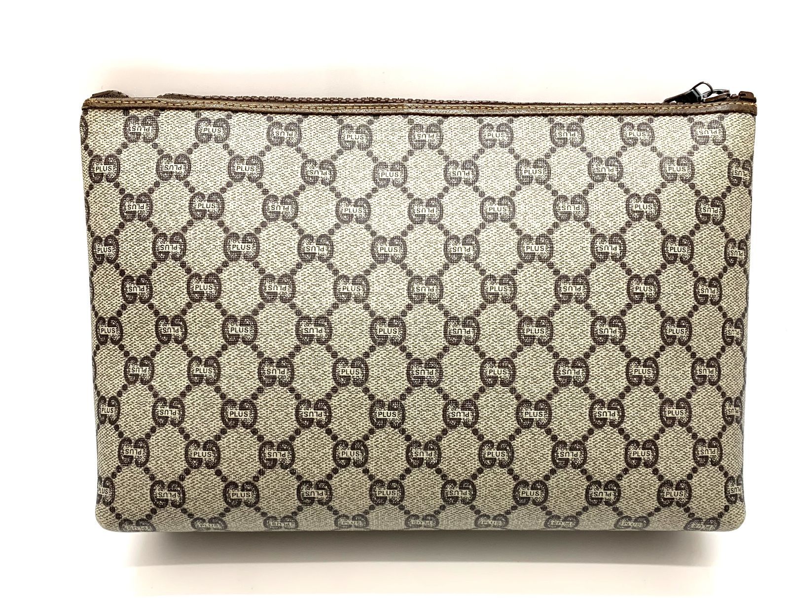 値下げ❗GUCCI PLUS グッチプラス クラッチバッグ ポーチ ブラウン PVC レザー GG柄 セカンドバッグ|mercari商品代購│mercariメルカリ官方合作夥伴-跨買  TOKUKAI