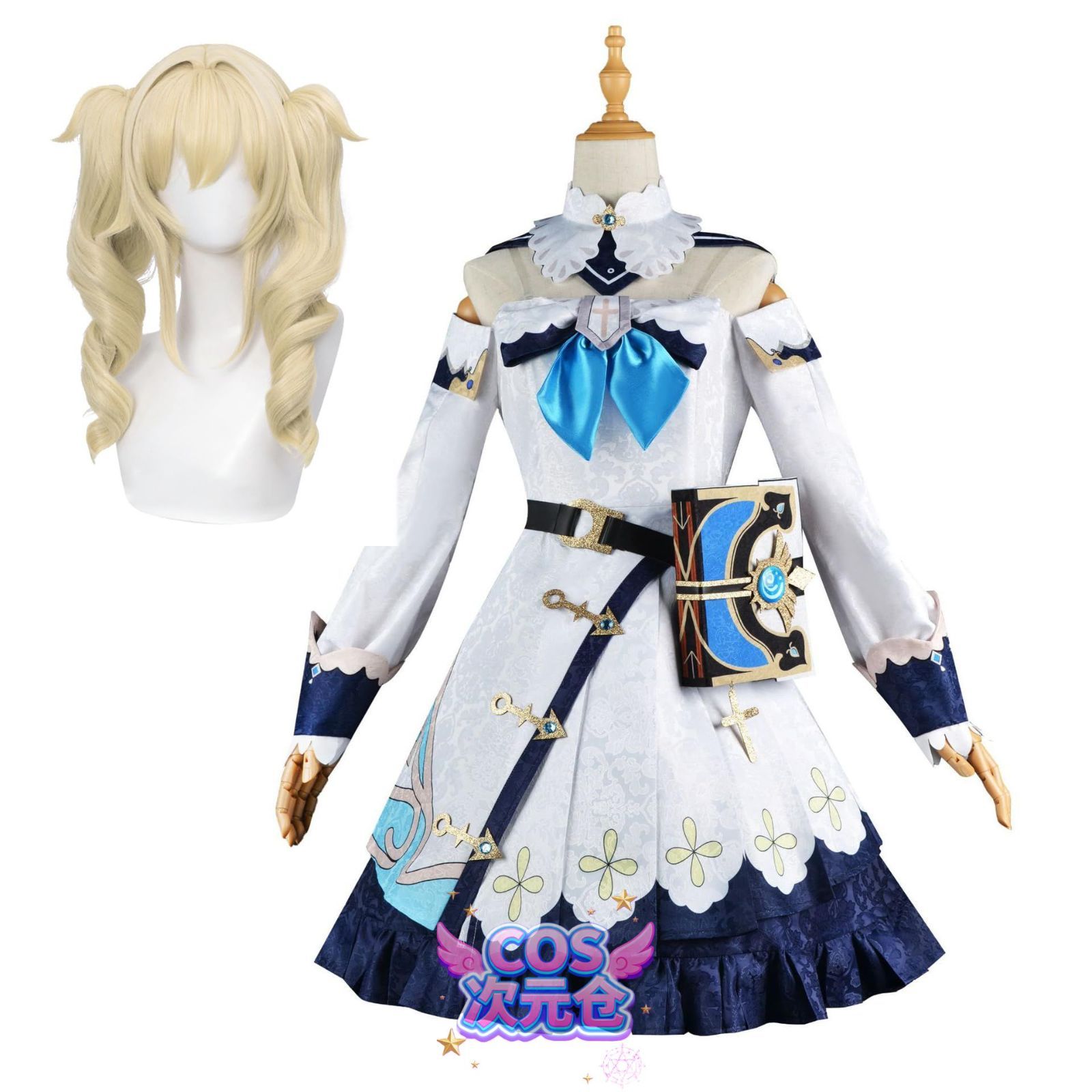 バーバラ ウイッグ コシャンズ 原神 モンド コスプレ衣装 コスチューム服 仮装 イベント ハロウィン クリスマス 文化祭 変身 ステージ服