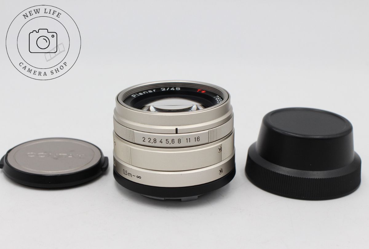上品 コンタックス CONTAX Carl Zeiss Planar 45mm f2 T* Gマウント AF 一眼カメラレンズ 13441