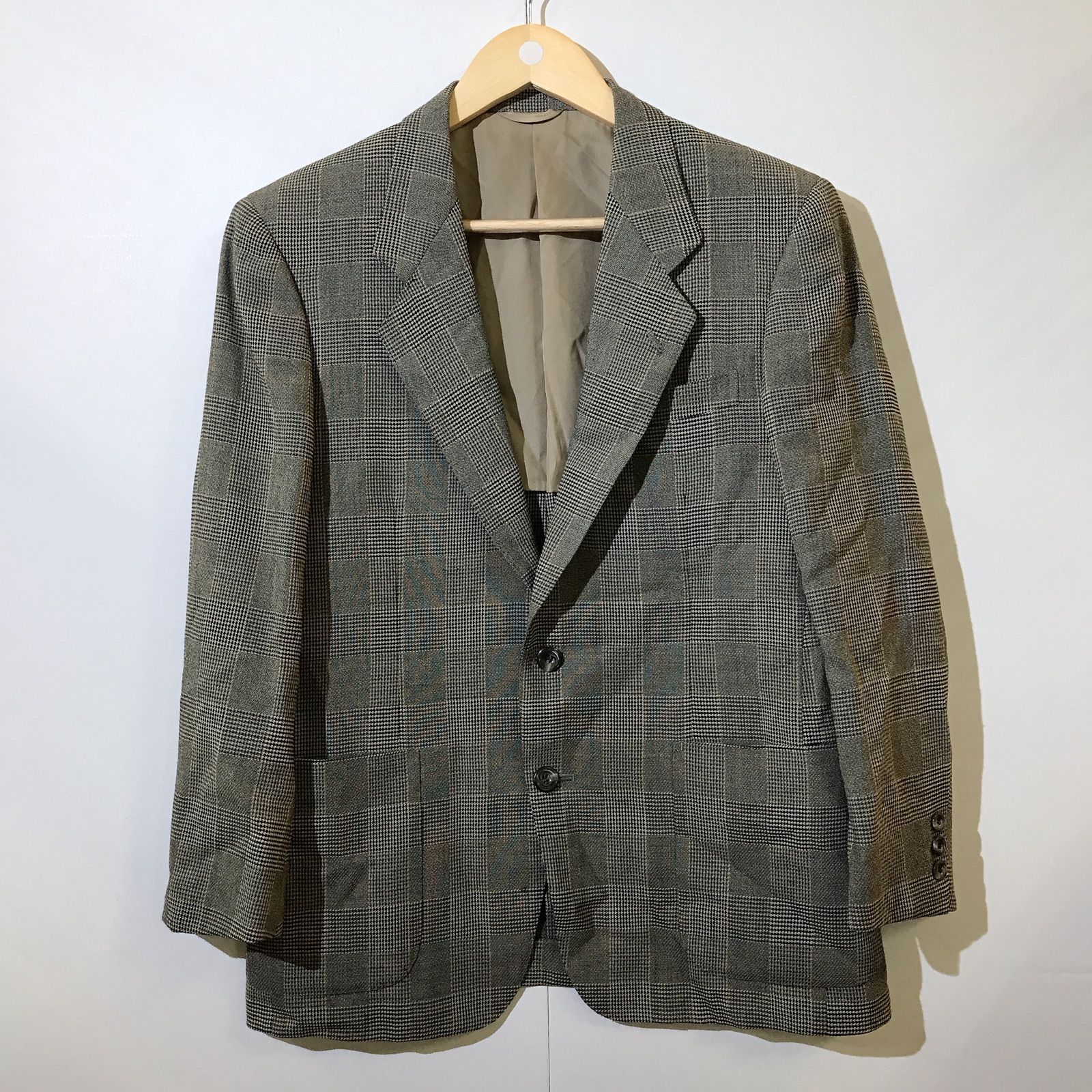 美品】BALENCIAGA バレンシアガ テーラードジャケット チェック スーツ 