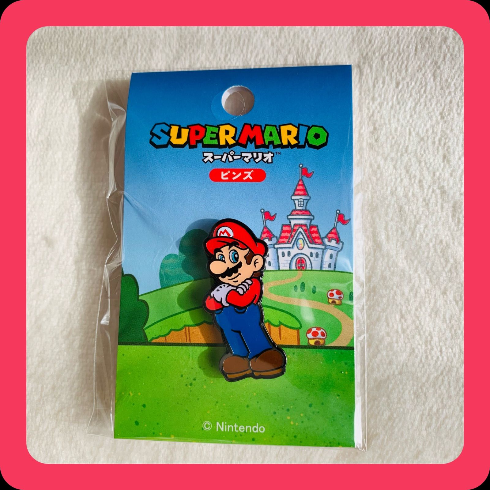 スーパーマリオ ピンバッジ フレーム