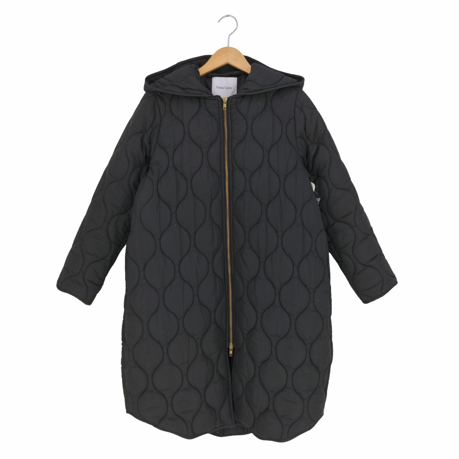 撥水・防汚加工】美シルエット3wayキルティング フードコート Emma