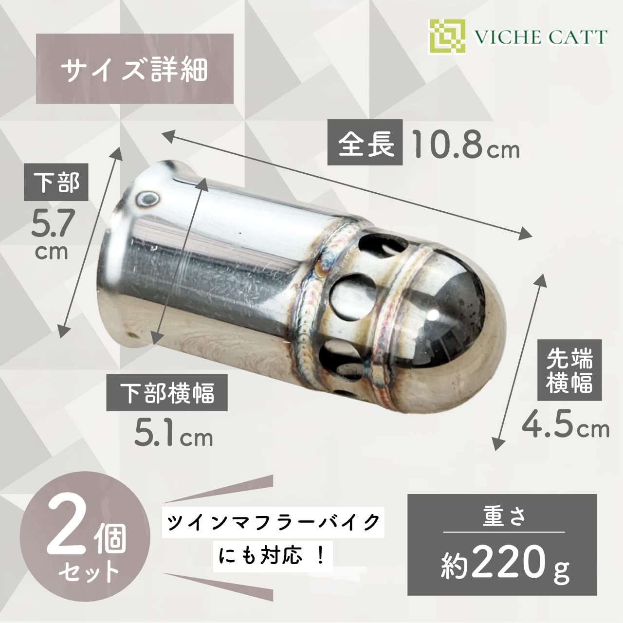 インナーサイレンサー φ115用 マフラー 静音 グラスウール付 Amazon | ショート管マフラー用 インナーサイレンサー 70Φ汎用