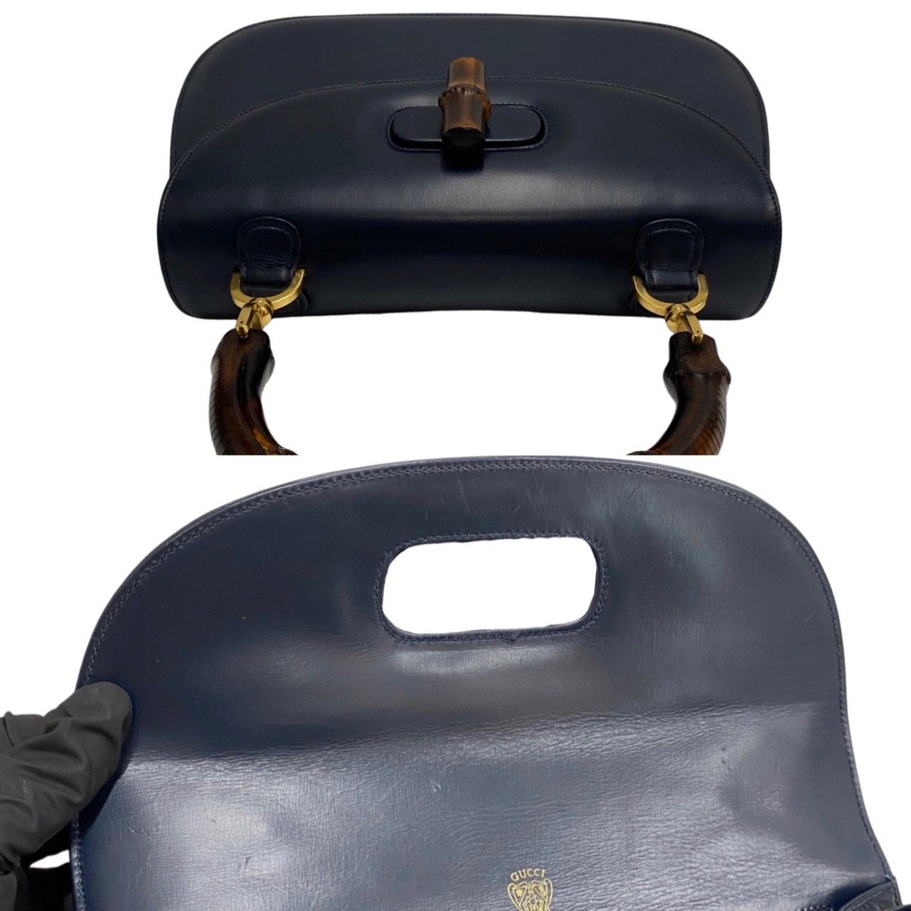 極 美品 GUCCI グッチ オールドグッチ ヴィンテージ バンブー