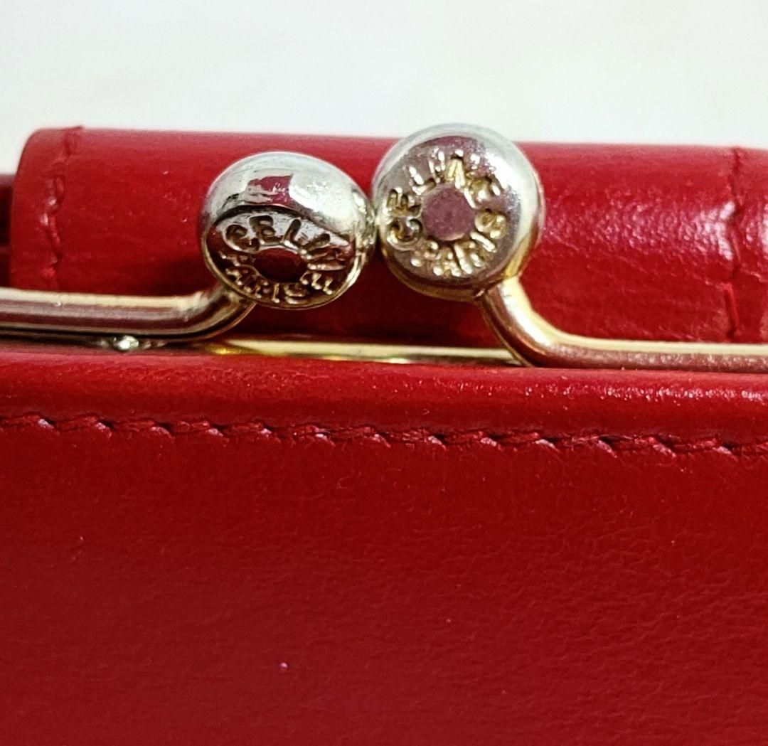 希少極美品✨セリーヌ トリオンフ ロゴ 折財布 赤 - メルカリ