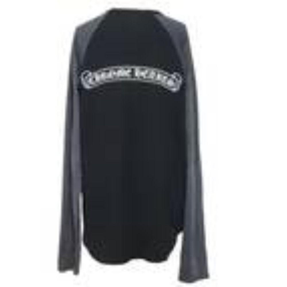 CHROME HEARTS クロムハーツ 長袖Ｔシャツ ブラック グレー コットン