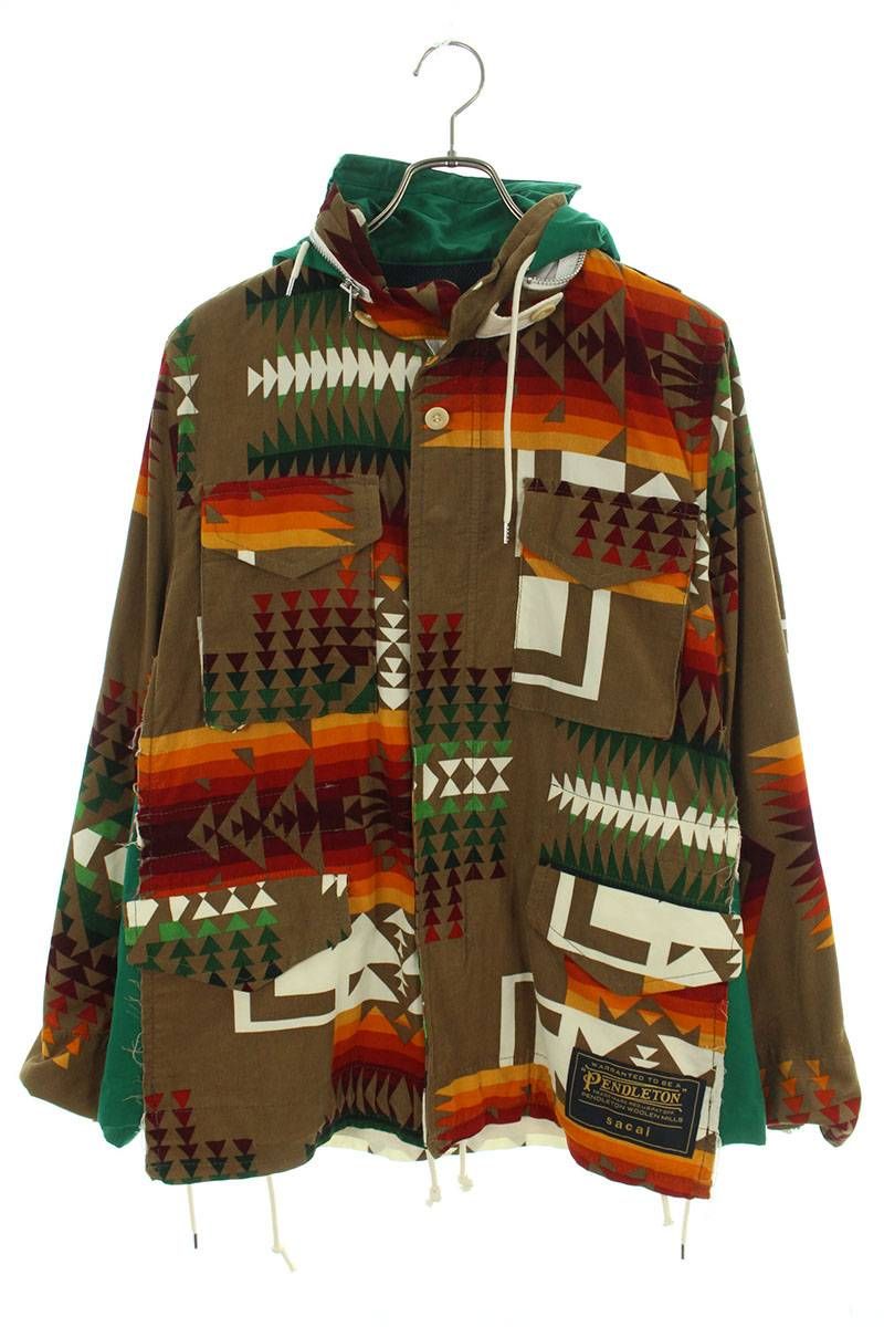 サカイ ×ペンドルトン PENDLETON  19SS  19-01879M ジップアップマウンテンパーカーブルゾン メンズ 1 サカイ ×ペンドルトン PENDLETON 19SS 19-01879M ジップアップ