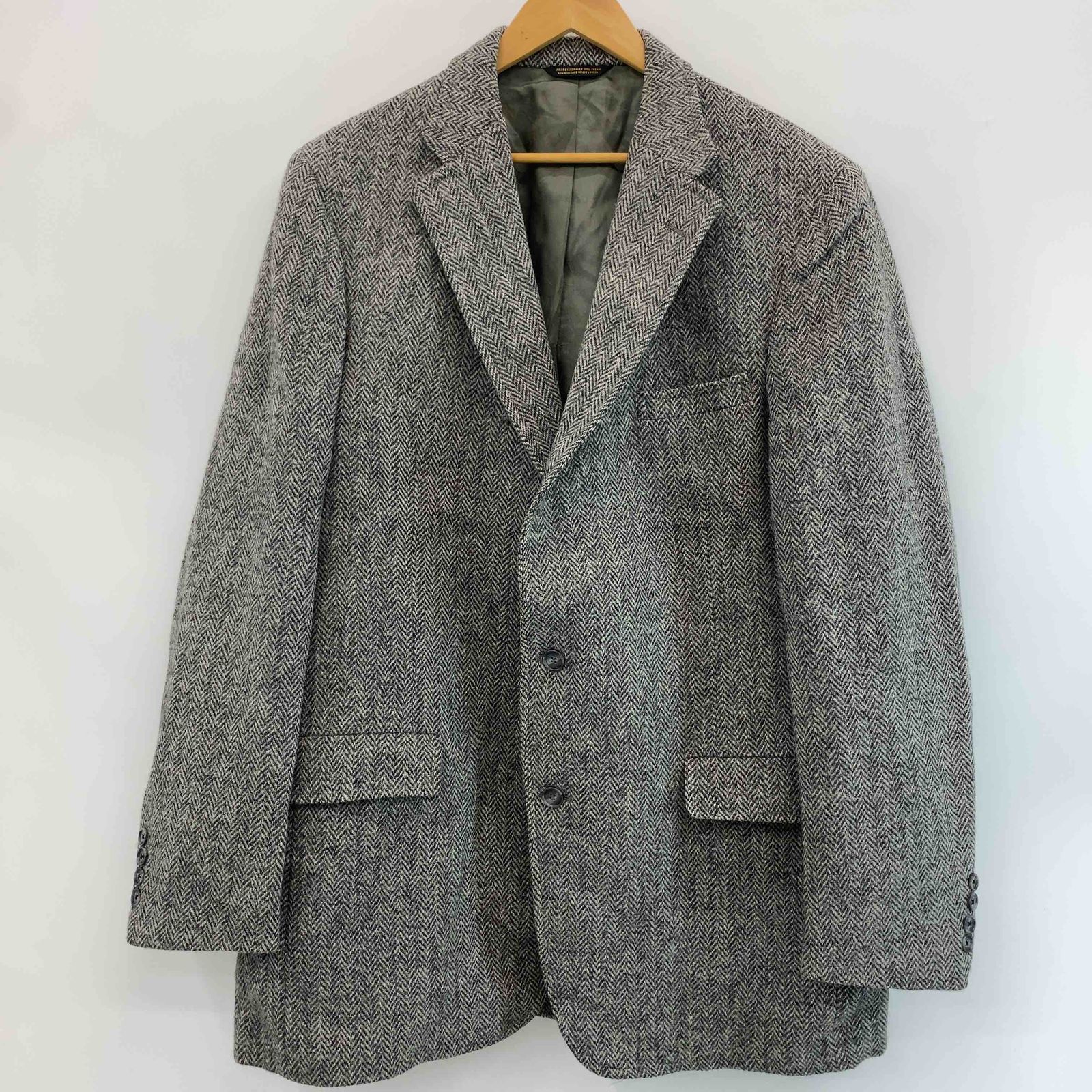 Harris Tweedハリスツイードウールグレーセットアップ