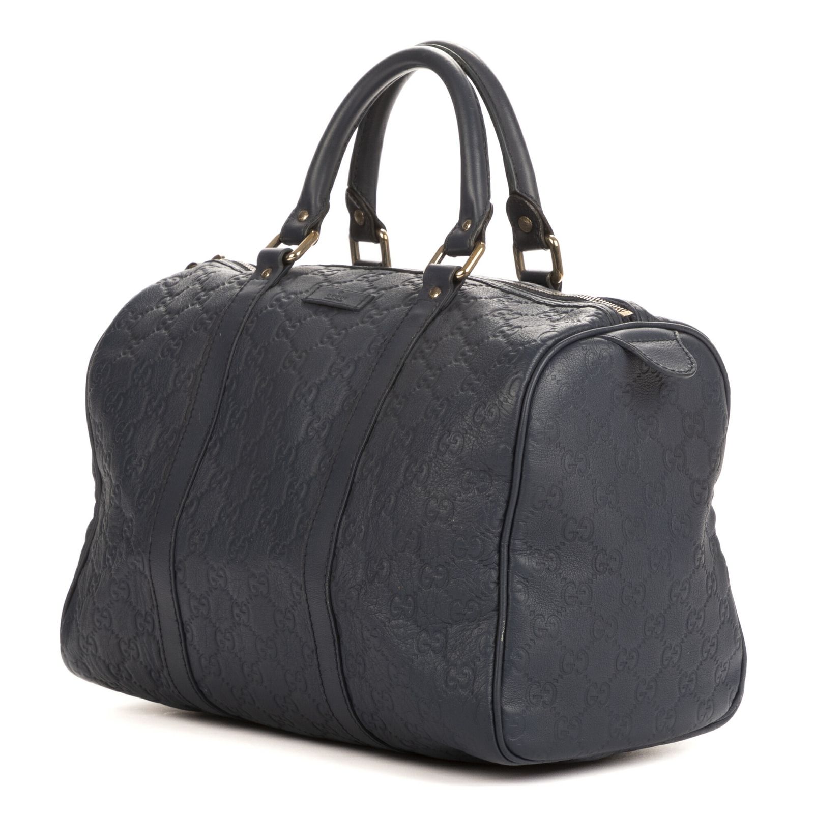 グッチボストンコバルトグッチシマ カーフスキンA