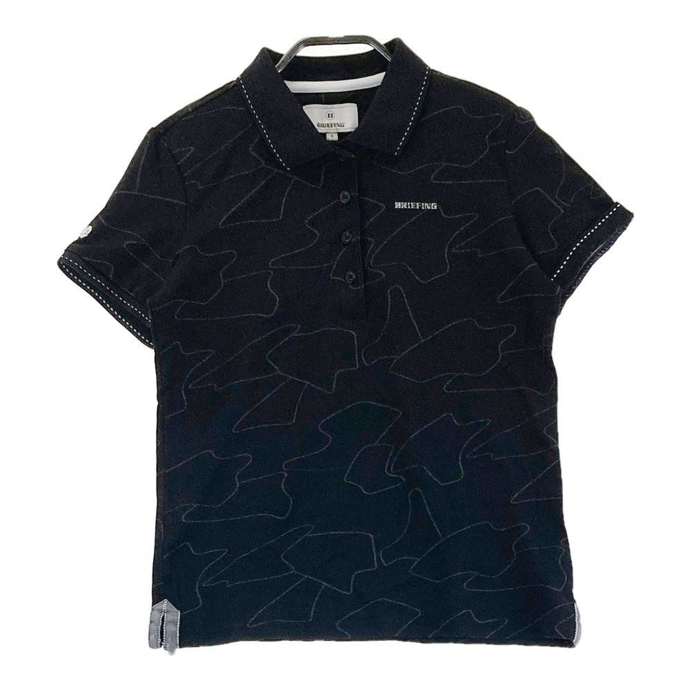 サイズ：S BRIEFING GOLF ブリーフィング 半袖ポロシャツ 総柄