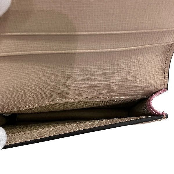 フルラ ピンク レザー カード入れ ブランド小物 名刺入れ パスケース レディース リブ編み その他 