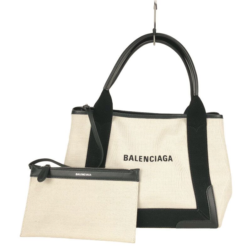 バレンシアガ BALENCIAGA ネイビーカバスS トートバッグ - OKURA (おお 