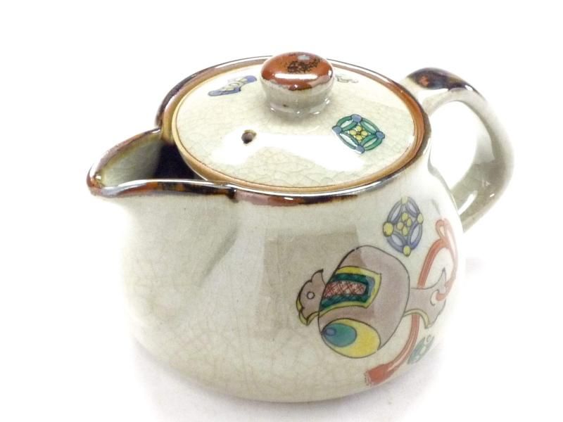 百華園 九谷 多用途急須 大 宝尽くし 裏絵 陶器 350ml 単品