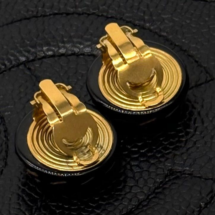 シャネル CHANEL ココマーク イヤリング ラウンド シェル イヤリング 