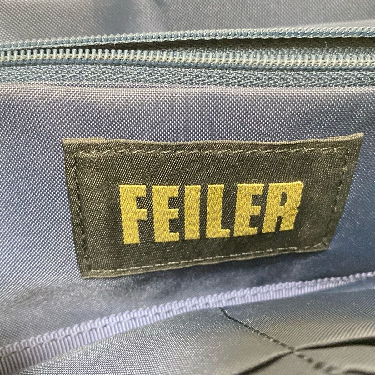 FEILER(フェイラー) 長財布 - ネイビー×ダークイエロー×マルチ