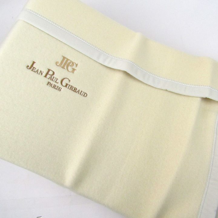 新品JEAN PAUL GIRBAUD PARIS カシミヤ入り純毛毛布