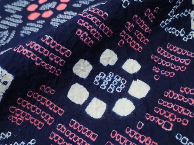 有松鳴海絞り 舞花文