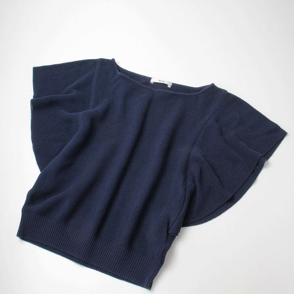 2018SS Rene ルネ ラッフルスリーブ サマーニット カットソー 34 