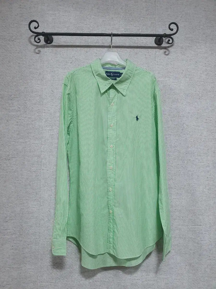 ポロ Ralph Lauren(ラルフローレン) ストライプ コットン シャツ L