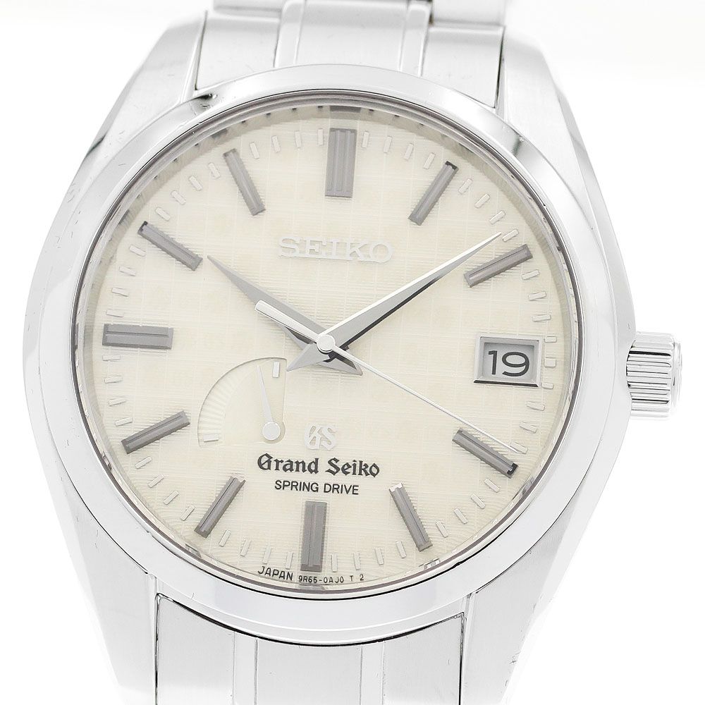 【お買い得】 セイコー SEIKO SBGA019 9R65-0AH0 グランドセイコー パワーリザーブ デイト スプリングドライブ メンズ箱 保証書付き_912100 新作【激安通販】