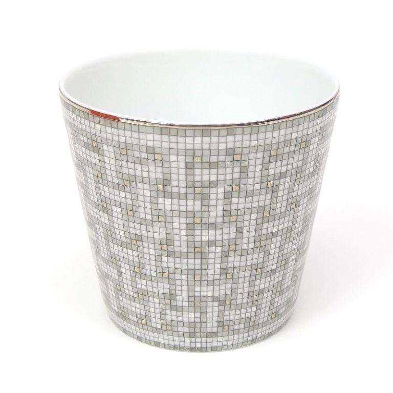 エルメス モザイクヴァンキャントル キャンドルホルダー カップ エルメス HERMES モザイク ヴァンキャトル プラチナ キャンドル
