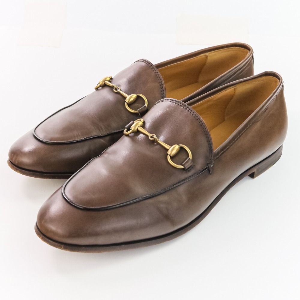 良品 GUCCI グッチ ヨルダーン ホースビット ローファー サイズ38 25.0