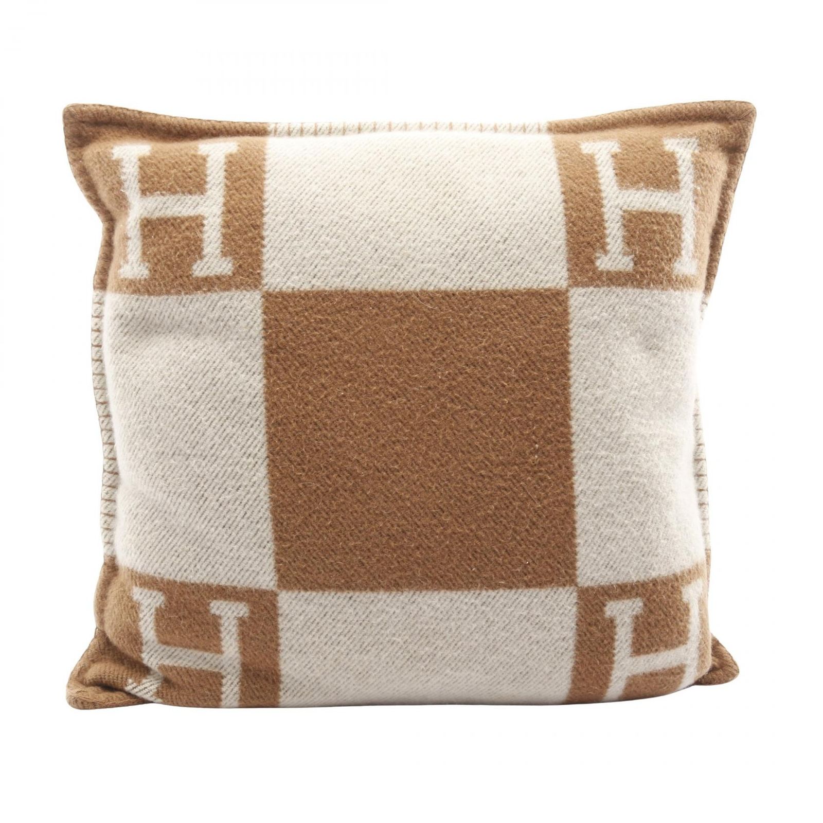 HERMES エルメス アヴァロンPM クッション エクリュ キャラメル その他雑貨