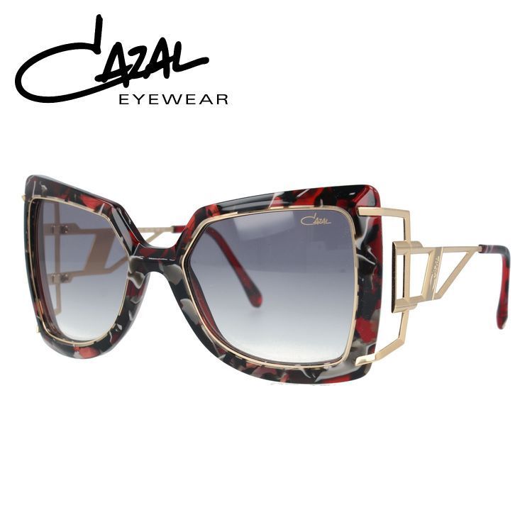 カザール サングラス 国内正規品 メンズ レディース CAZAL MOD.9039-001 ブラック＆ゴールド/グレーグラデーション 度付き対応 ユニセックス プレゼント