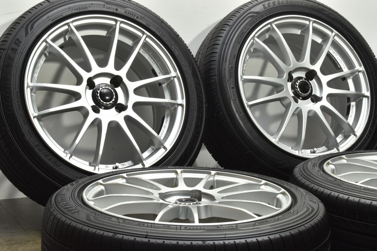 カスタム用に RAYS グラムライツ 57エクストリーム 16in 6.5J 40 PCD100 グッドイヤー エフィシェントグリップ 185|55R16 フィット