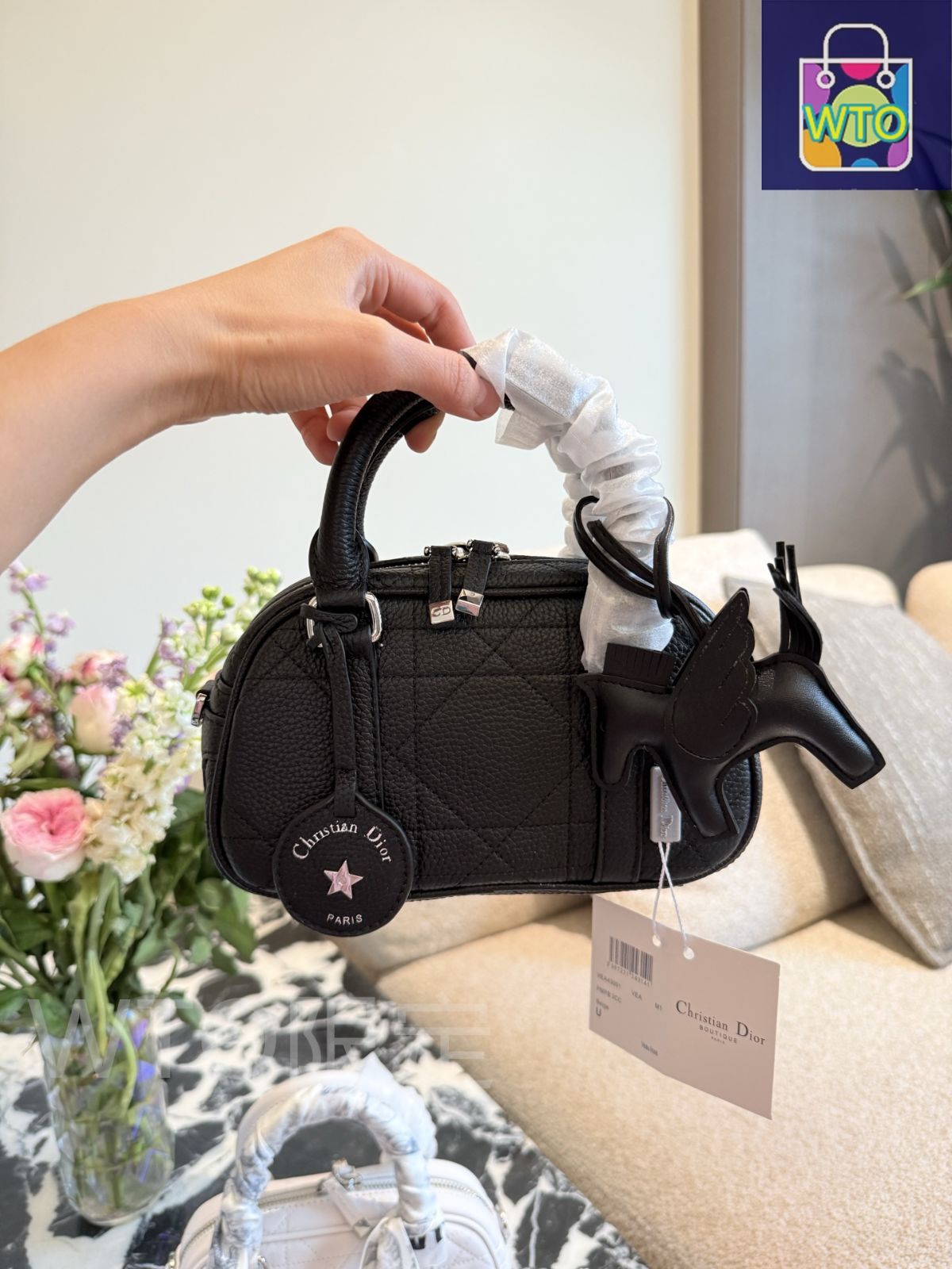 DIOR 2025年春夏新作 D-Vibe East-West ミニバッグ ? ブルー