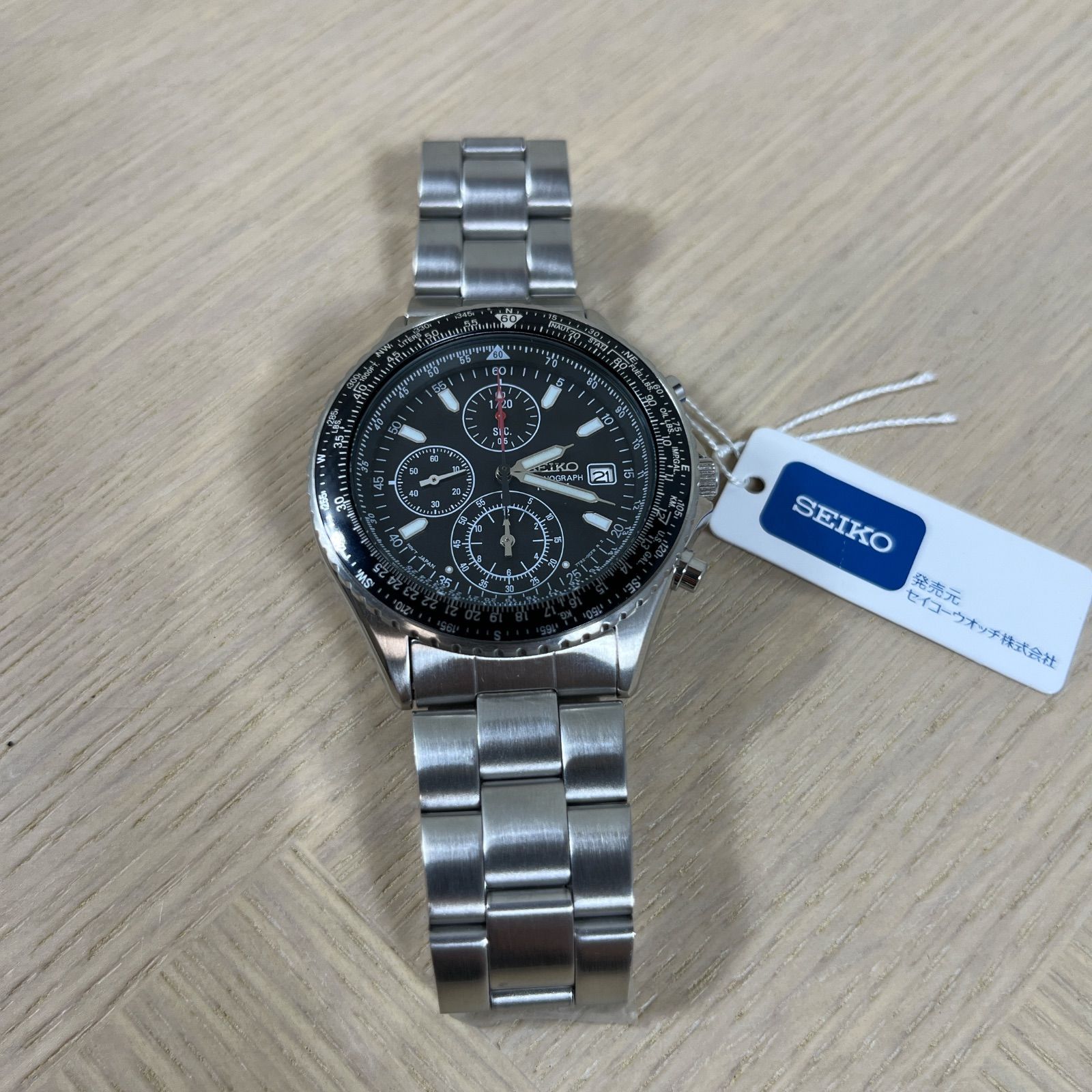 SEIKO クロノグラフ 腕時計 100m防水 8/20限定！10％OFFクーポン