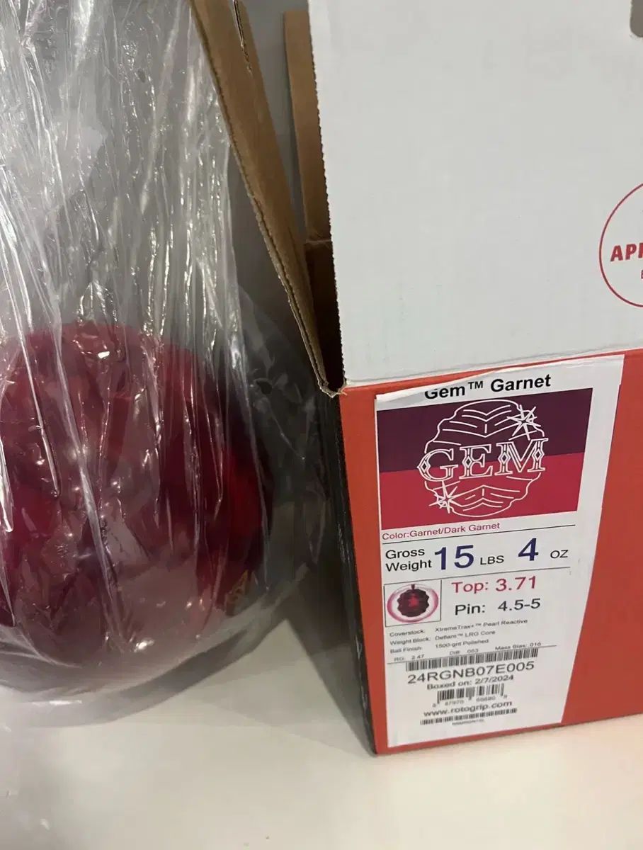 ROTOGRIP ロトグリップ ジェムガーネット 15 ポンド ボーリング