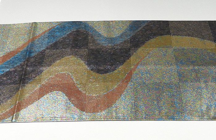 袋帯 正絹 染色作家 草野一騎作 袋帯 良品 リサイクル g0624 - メルカリ