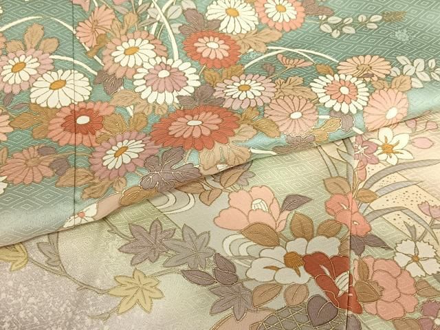 B474s「淡青釉裏銀彩 花入」中田一於作 共布共箱 九谷焼 師-3代徳田八