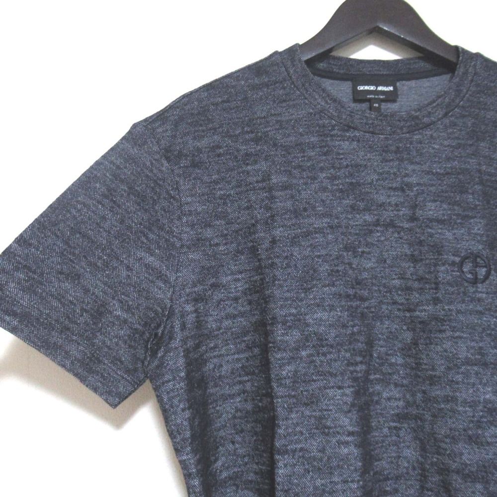 Giorgio Armani クルーネックニット サイズ48 ウール　イタリア製 美品 21AW GIORGIO ARMANI ジョルジオアルマーニ ニット クルー