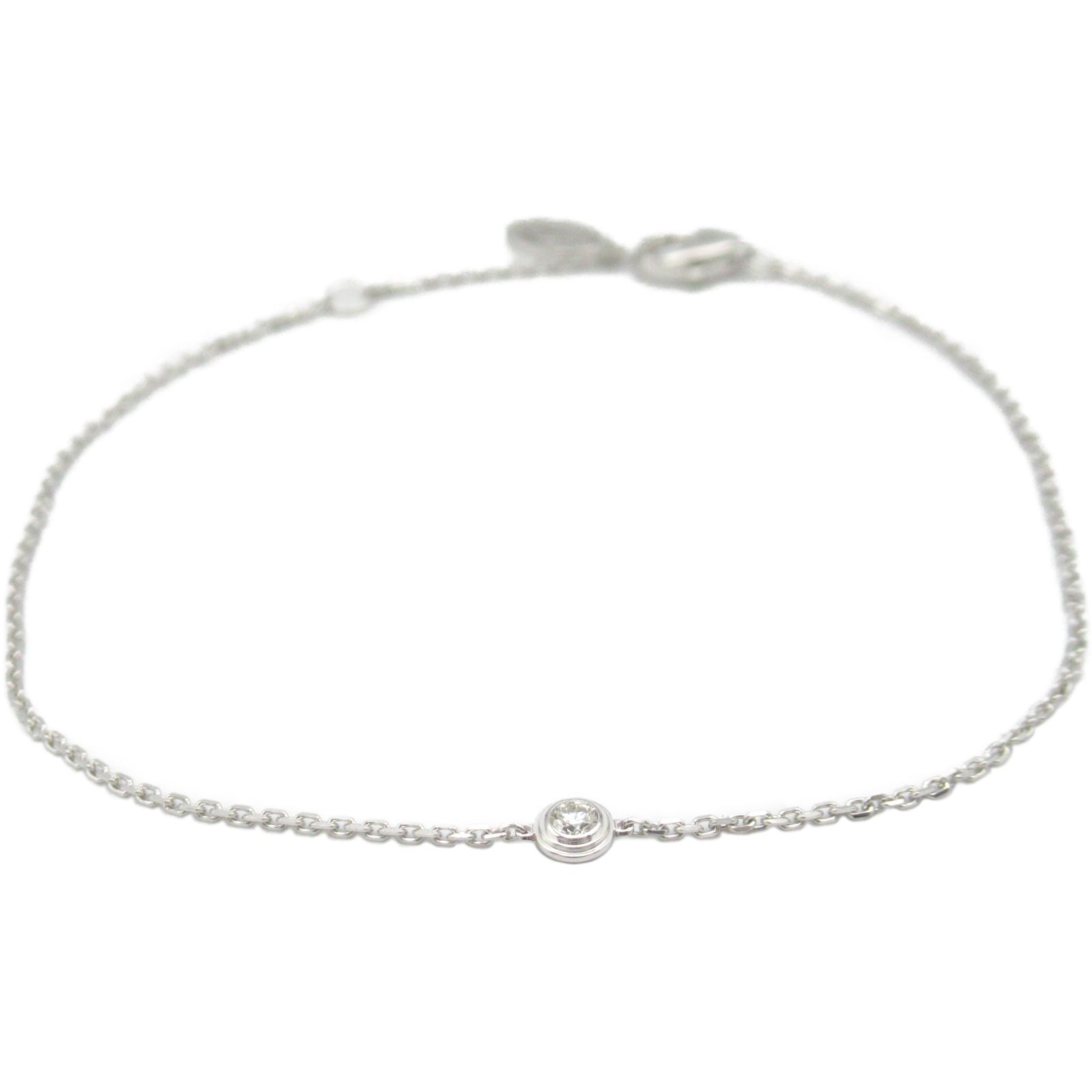 カルティエ CARTIER ブレスレット ダムールブレスレット XS 腕回16|18㎝ K18WG ホワイトゴールド ダイヤモンド ダムールブレスレット XS レディース Used A