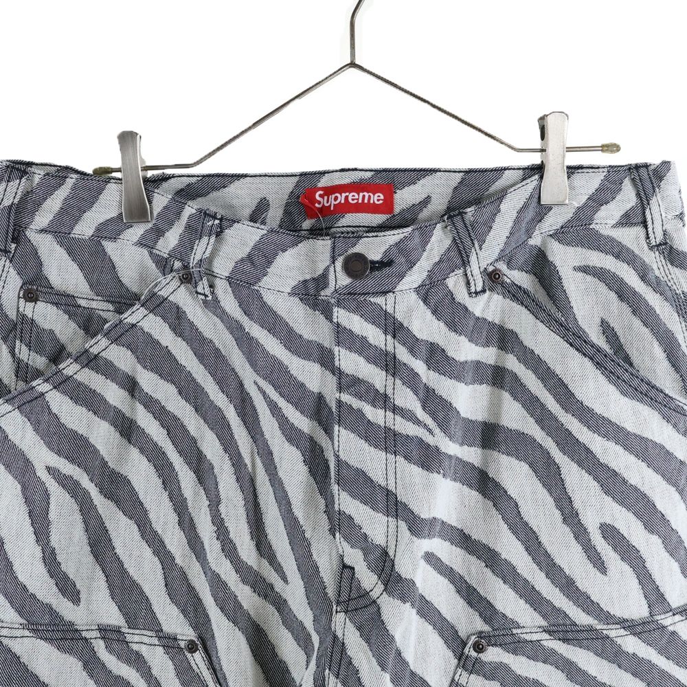 SUPREME シュプリーム 24 SS Double Knee Painter Pant Zebra ゼブラ ダブルニー ペインターパンツ ホワイト ブラック