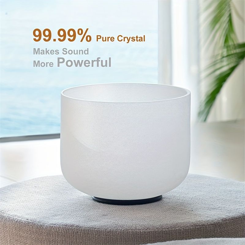 新着商品 8インチEノート432Hzチャクラフロストクルストクリスタルシンギングボウルサウンド用kxl