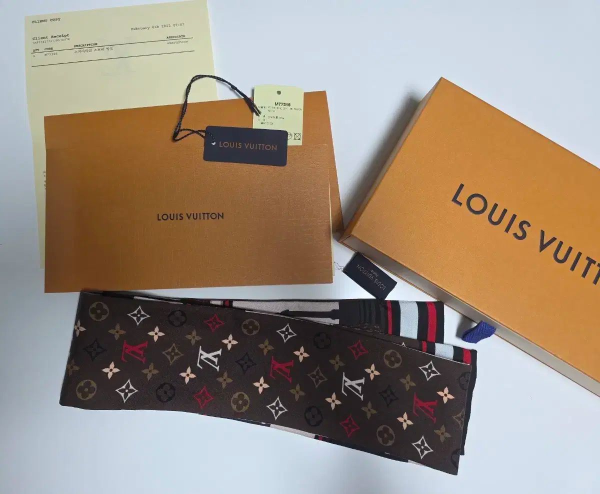 Louis Vuitton ルイヴィトン スカイライン ストーリー バンド スカーフ