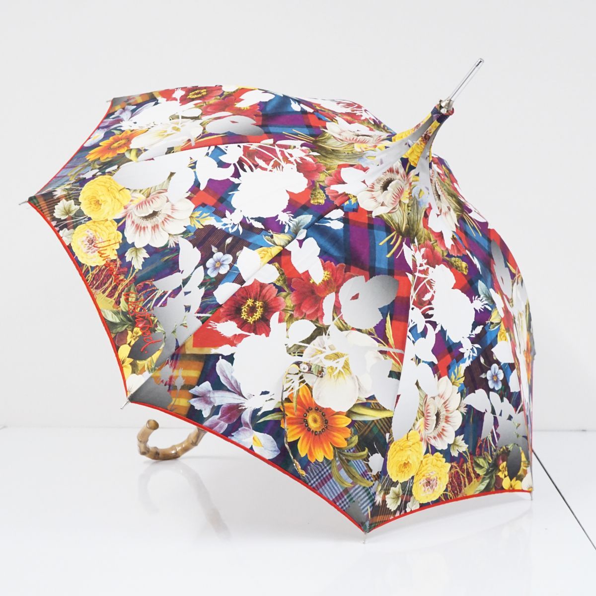 ヴィヴィアンウエストウッド　日傘　雨傘　兼用　バンブー　美品