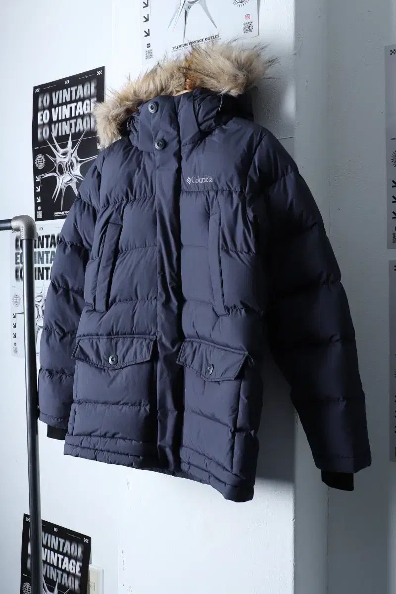 【雷市場（ポンジャン）商品韓国直送】 （ S ） コロンビア ダウンジャケット ジャンパージャケット ネイビー ダックダウン ベーシックフィット- 11361