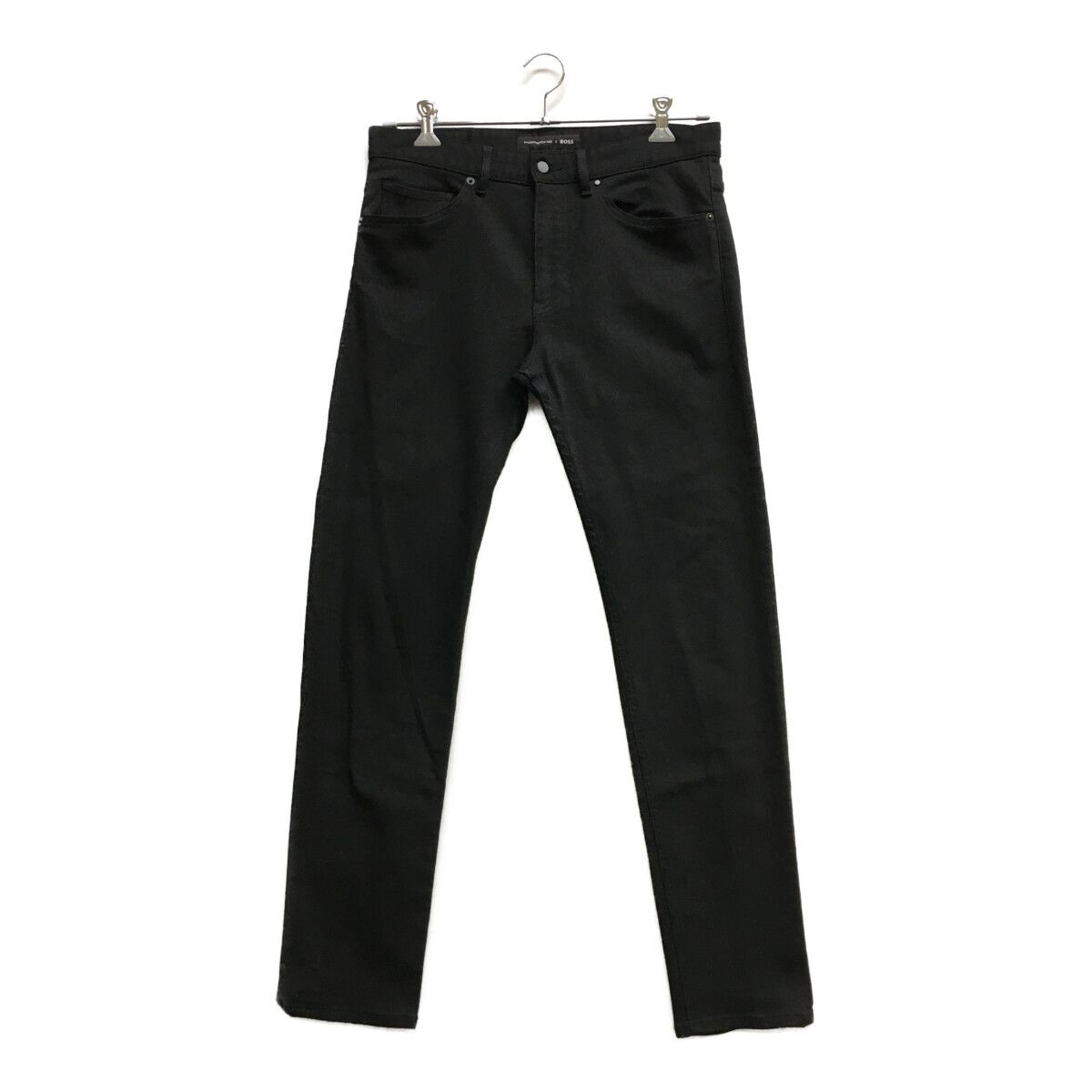 中古 メンズ ヒューゴボス HUGO BOSS パンツ  US31/32 黒 ブラック ポルシェコラボ PORSCHE