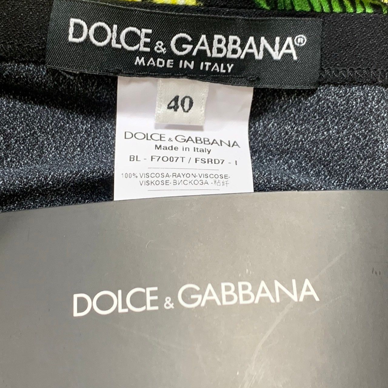 ☆ 美品 タグ付き DOLCE & GABBANA ドルチエ＆ガッパーナ ドルガバ 
