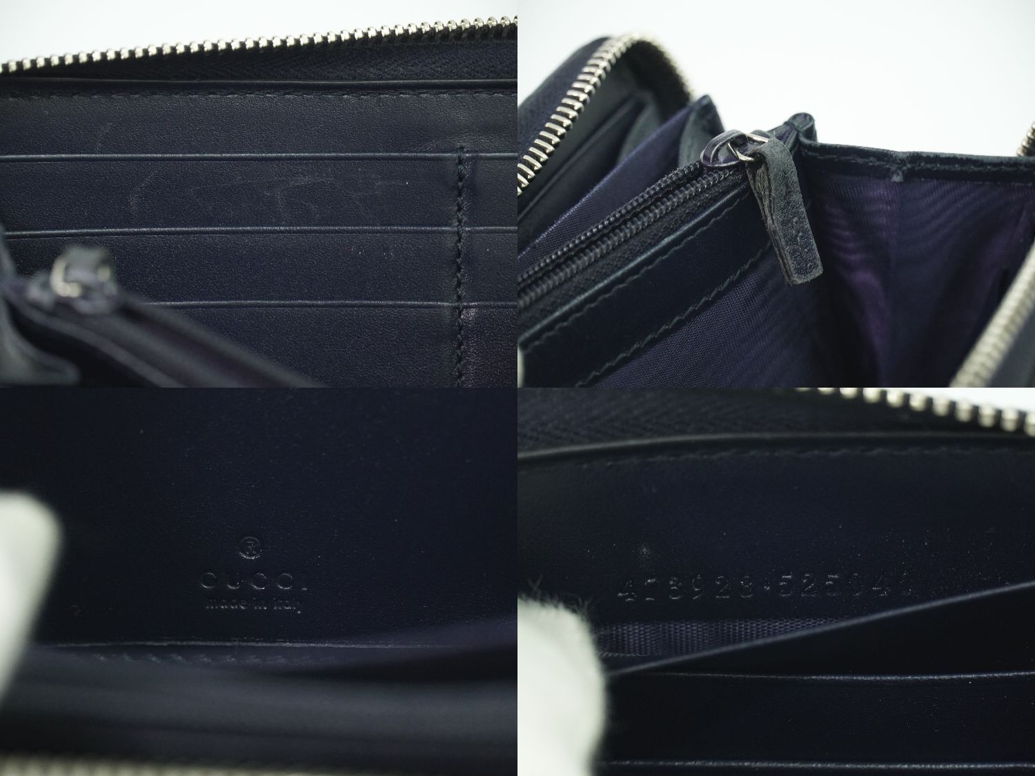 本物 グッチ GUCCI ドリアン グッチシマ レザー ラウンドファスナー 長  