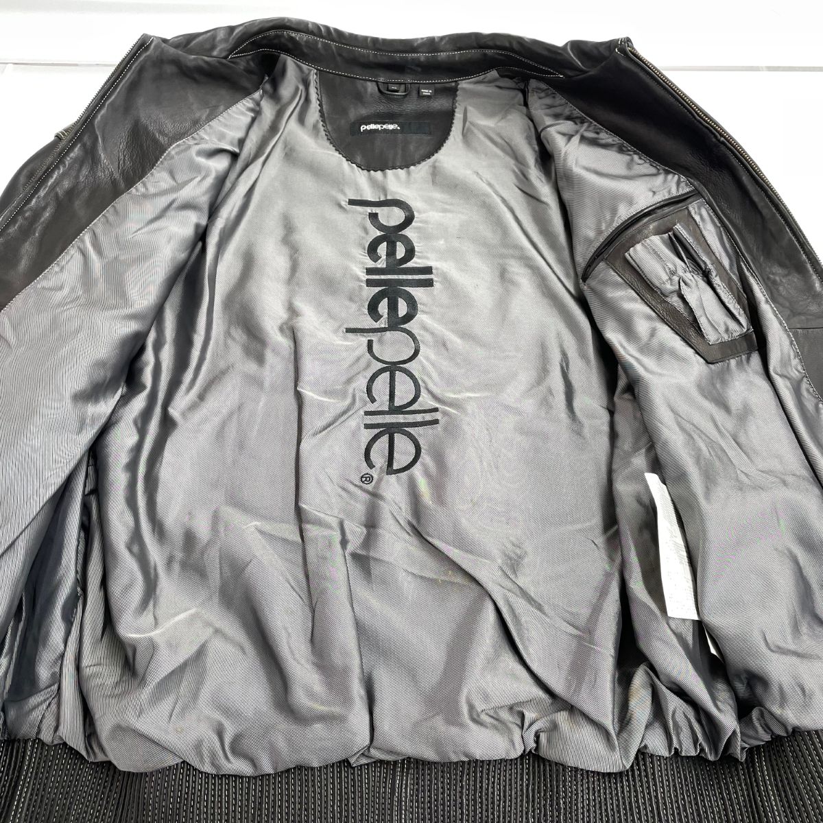 良好 pelle pelle ペレペレ×キャデラック レザージャケット 48 