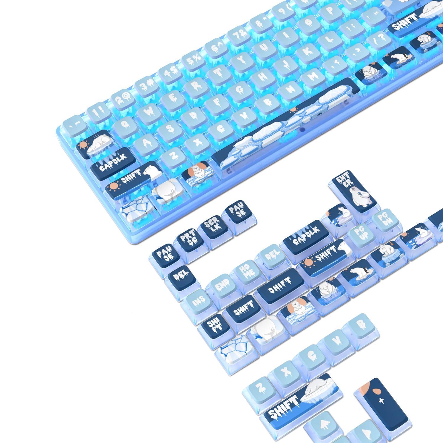 特価商品】ゲーミングキーキャップ キートップ PBT 半透明 昇華印刷 熱