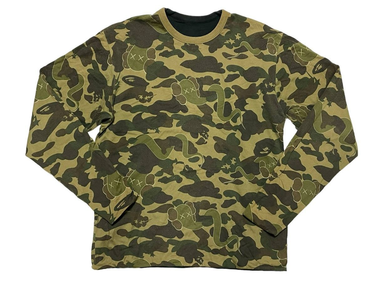 Mサイズ A BATHING APE アベイシングエイプ kaws camo カウズカモ 