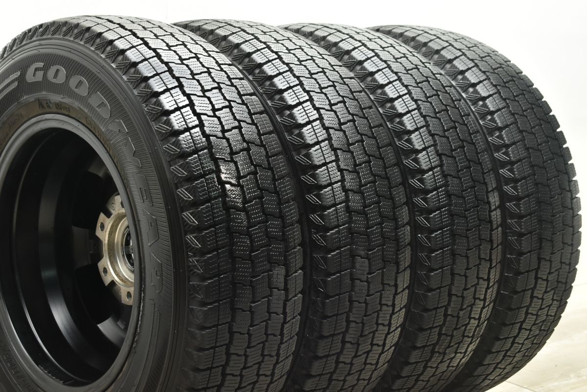 バリ溝 美品】DELF 15in 6J +33 PCD139.7 グッドイヤー アイスナビ